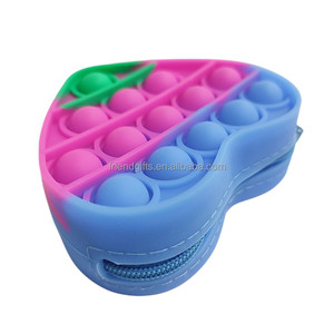 Sac à main en Silicone souple pour enfants, pochette à bulles <span class=keywords><strong>Pop</strong></span>, jouet Fidget, <span class=keywords><strong>porte</strong></span>-<span class=keywords><strong>monnaie</strong></span> à presser, <span class=keywords><strong>porte</strong></span>-clés pour filles - Product Image 3