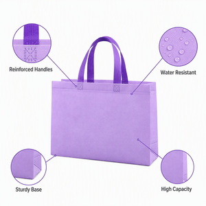 Richer Reusable Non Woven PP Tote <b>Bags</b> Custom Logo Sublimation Print Digital Printing Bulk Supply Stock Ready Space Saving for - Product Image 2