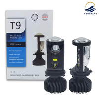 Nouveau projecteur mini H4 T9 ultra-lumineux 12V pour voiture, lentille de phare bi-LED Canbus pour rétrofit/amélioration, pour moto et camion