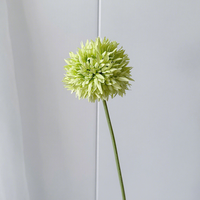 Fleur de pissenlit artificielle en gros pour la décoration intérieure, tête unique en tissu de soie pour accessoires de décoration de mariage et de fête