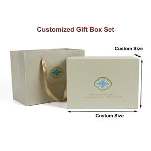 Coffrets en papier personnalisés avec logo Crown Win, avec ruban doré, doublure en éponge - Emballage rigide écologique - Product Image 6