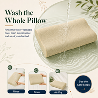 Oreiller apaisant Anyangshu à ions oxygène négatifs, produit plus de 3000 ions oxygène négatifs et est entièrement lavable pour le sommeil domestique