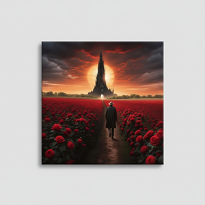 ศิลปะบนผืนผ้าใบพิมพ์ลาย Dark Tower ที่ได้รับแรงบันดาลใจจากสตีเฟน คิง - ของตกแต่งที่หรูหรา, ผ้าใบห่อหุ้ม - Product Image 2