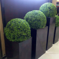 Boule d'herbe artificielle en plastique écologique 18-58 cm pour jardin, balcon, mariage, décoration de fête à domicile, cour, longue durée