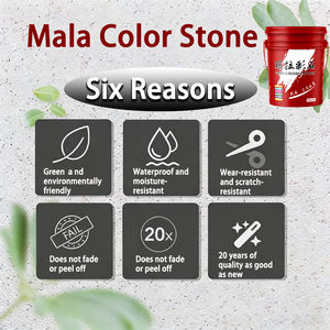 Peinture artistique Yajing Stone <span class=keywords><strong>anti</strong></span>-moisissure, <span class=keywords><strong>anti</strong></span>-<span class=keywords><strong>humidité</strong></span>, inodore, lavable pour murs intérieurs, application au pinceau, peinture en poudre Mara Color - Product Image 2