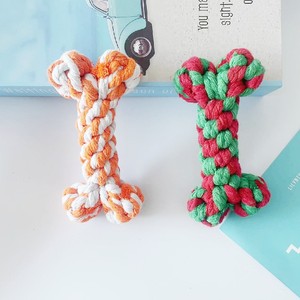 Juguete de Cuerda de Algodón Trenzada para Masticar, 13cm 50g, para Limpieza Dental de Cachorros y Perros, Venta al Por Mayor - Product Image 2