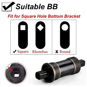 Pédalier VTT BUCKLOS 9 vitesses 22-32-<span class=keywords><strong>44T</strong></span>, ensemble de manivelle de vélo en alliage d'aluminium 170mm, plateaux 64/104BCD, pièce de pédalier de vélo - Product Image 4