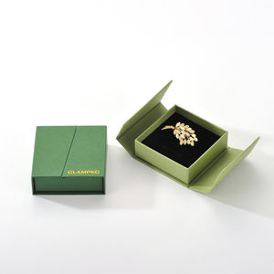 Custom Luxury Double Flip Jewelry Gift <b>Box</b> Microfiber Suede Pouch Necklace Ring <b>Earring</b> Jewelry Packaging <b>Box</b> - Product Image 4
