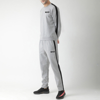 Ensemble de survêtement deux pièces en molleton technique pour homme, coupe ample, pour la salle de sport, l'entraînement, les activités décontractées en plein air et le fitness
