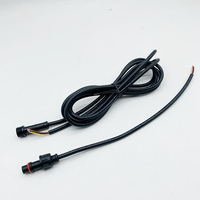 Harnais de câblage LED personnalisé en usine en Chine, connecteurs étanches M12, 3 broches, IP67/68, assemblage, câbles électriques