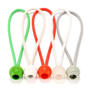 Factory Price 4mm 5mm Latex Elastic New Model Colorful PP Ball Head Bungee Cord With Balls