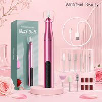 Taladro de Uñas Inalámbrico Recargable por USB de 20000 RPM con Motor de Escobillas - Herramienta Portátil en Forma de Lápiz para Manicura y Pedicura
