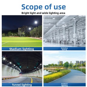 Holofote LED à Prova d'Água IP66 100W-1000W com Chip Lumileds para Iluminação Externa de Estádios e Túneis - Product Image 3