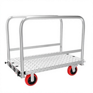 Multifunctional Two-in-one <b>Foldable</b> ABS Flatbed Heavy-duty Steel Platform <b>Trolley</b> Indoor Outdoor Transporter High OEM - Product Image 2