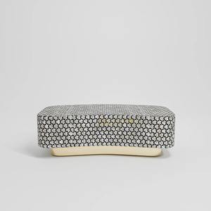 Table basse en os incrusté de designer, fabrication artisanale, pour espaces résidentiels et commerciaux élégants, en vente directe d'usine - Product Image 1