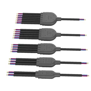 Conector impermeable de cables eléctricos tipo Y personalizado de línea principal de 200mm para iluminaciones LED al aire libre