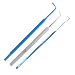 Gancho Oftálmico para Estrabismo con Cabeza Redonda, Retractor Médico, Instrumento Quirúrgico para Cirugía Ocular, No Perforado o Perforado - Product Image 3