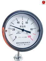 Industrial Bimetal Thermometer WSS-483 Stainless Steel Dial Universal Angle Mercury Free Bimetallic Thermometer