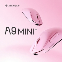 Souris de jeu sans fil ATK A9 Mini Ultimate, tri-mode, PAW3955 Master 8K, légère (39g), RGB, optique, pour eSports, pour joueurs de FPS sur PC