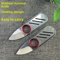 Couteau pliant portable Sibiot en acier inoxydable, porte-clés, coupe-boîte, ouvre-bouteille, anneau, ouvre-fruits, EDC, vente en gros, cadeau, modèle K80