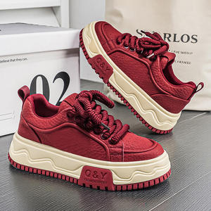Chaussures de créateur de haute qualité pour hommes, baskets en cuir respirantes et épaisses, style rétro décontracté pour la marche - Product Image 2