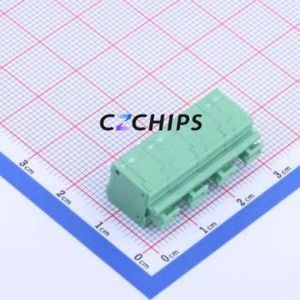 KF236-7.5-4P Spring Terminal Block Through hole Component (THT),P=7.5mm Connector 1x4P 7.5mm Green 4P - Product Image 2