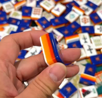 Jeu de tuiles de mahjong américain Halloween Citrouille Araignée, 160 pièces en acrylique, gravées sur mesure, avec tapis cadeau