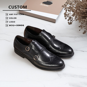 Chaussures Richelieu pour Homme en Cuir Véritable Premium à Double Boucle pour Occasions Formelles - Product Image 4