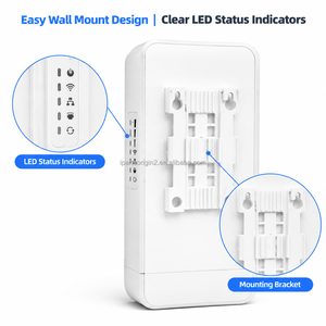Pont sans fil extérieur IP65 2,4 GHz 300 Mbps avec 2 ports RJ45 10/100 Mbps, émetteur WiFi PtP/PtMP pour la surveillance des ascenseurs - Product Image 5