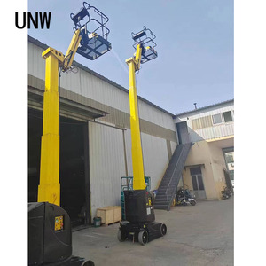 Nacelle élévatrice électrique à batterie UNW Lift Mini, nacelle élévatrice à mât vertical simple pour travaux en hauteur et espaces étroits - Product Image 4