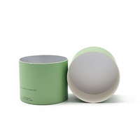 Caja Cilíndrica Personalizada Ecológica, de Grado Alimenticio, con Laminado Mate, Grabado en Relieve, Reciclable y Biodegradable para Polvo de Matcha, Gomitas y Pastillas
