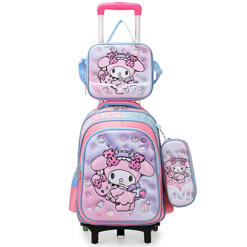 Girls Backpack Set With Bows Heart-shaped Lightweight Schoolbags For Girl Chi