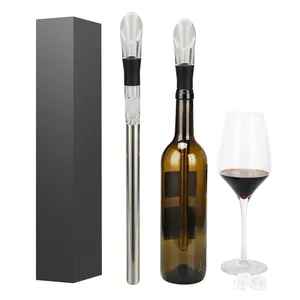 Metal Pourer 3-In-1 Stainless Steel Cooling Rod Chiller Aerator Bottle Wine Cooler Stick