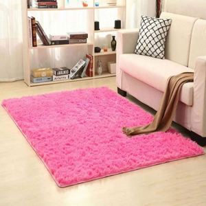 Gray Plush Velvet Rug Living Room Bedroom Floor Fluffy Mats Anti-slip <b>Washable</b> Customized Size Home Decor Soft Kids Room - Product Image 2