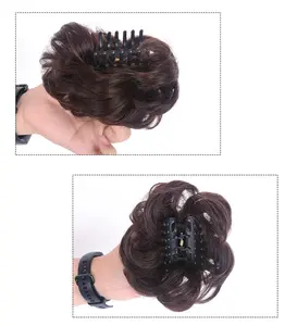 Cheap Price Synthetic Chignon Women High Temperature Fiber Chignon Hair Bun Donut Clip In Hairpiece Extensions