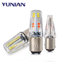Feux LED pour moto 1157 2835 32smd Ampoules clignotantes Accessoires moto Blanc 12V Feu stop haute luminosité Clignotant