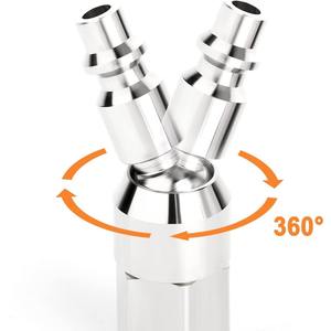 Fourniture de joints rotatifs pneumatiques à 360 degrés de style américain neufs et d'occasion, raccords universels pour applications industrielles à air comprimé - Product Image 3