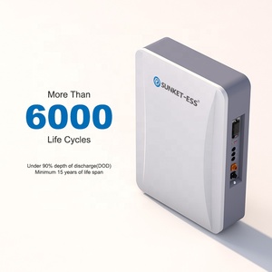 Batterie au lithium hybride solaire pour système autonome ou connecté au réseau 100Ah 200Ah 5kWh 10kWh 51.2V murale pour pack de batteries - Product Image 2