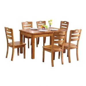 Venta Directa de Fábrica, Juego de Mesa de Comedor de Madera de Diseño Clásico para Comedor - Product Image 3
