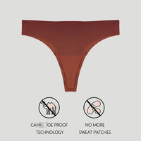 JOGOGO Venta al por mayor Bragas invisibles sin costuras personalizables para mujer OEM Nylon Spandex Tanga con cobertura para cameltoe