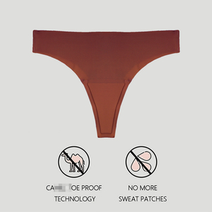 JOGOGO Venta al por mayor Bragas invisibles sin costuras personalizables para mujer OEM Nylon Spandex Tanga con cobertura para cameltoe - Product Image 5