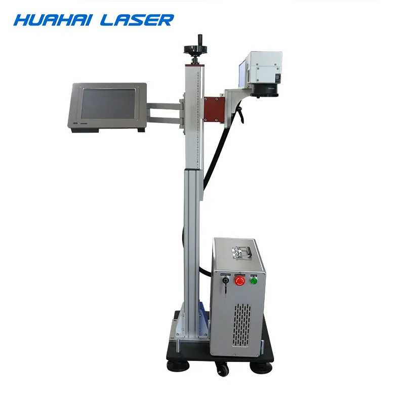 Huahai Nuovo disegno di piccola tipo 30W Co2 Laser di scrittura macchina per lente in vetro con la data o di un logo In vendita