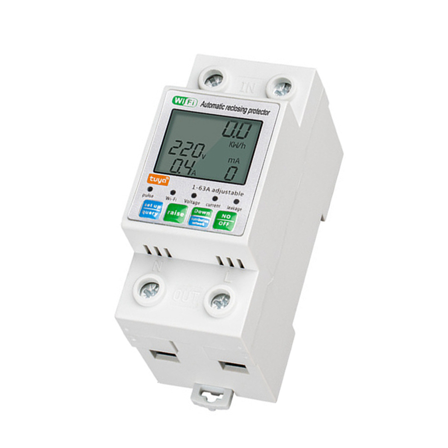 Высокое качество протектор утечки под напряжением измеритель Предоплаты Электрический счетчик энергии автоматическое повторное закрытие