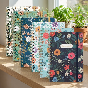 Quaderno Ricaricabile a Spirale con Design a Bouquet, Opzione Logo Personalizzato, Quaderno per Scuola con <span class=keywords><strong>Stampa</strong></span> a Colori Personalizzata - Product Image 1