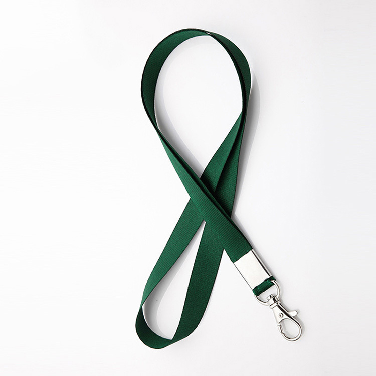 Sublimation Printed Eco-friendly Breakaway Polyester Keychain Nylon Lanyard Satin Neck Woven Lanyards With Id Card Badge Holder Image 4