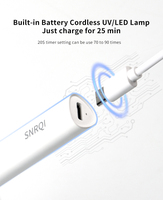 Alta calidad 3W Mini UV LED lámpara de luz para uñas batería incorporada recargable enchufe USB para el hogar y viaje HERRAMIENTA DE ARTE DE Gel de uñas de plástico