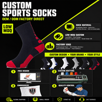 Chaussettes de football montantes robustes en tricot, antidérapantes, respirantes, à séchage rapide, en Spandex/Nylon/Coton, avec bout et talon renforcés