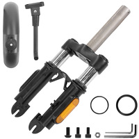 Horquilla de Suspensión Delantera para Patinete Eléctrico Xiaomi M365 Pro Pro2 1S, Kit de Mejora de Amortiguador con Guardabarros y Reflectores