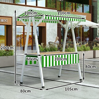 Promotion : Stand de Présentation Pliant de Luxe Personnalisé pour Marché en Ligne, Mobile, Amovible, Installation Facile, Idéal Marchés Nocturnes