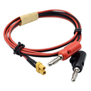 Konektor Adaptor <span class=keywords><strong>2</strong></span>-Pin XH30U-F/4mm Bentuk Pisang, Kabel PVC Berinsulasi 18 AWG untuk Mesin, Kabel Khusus - Product Image 1